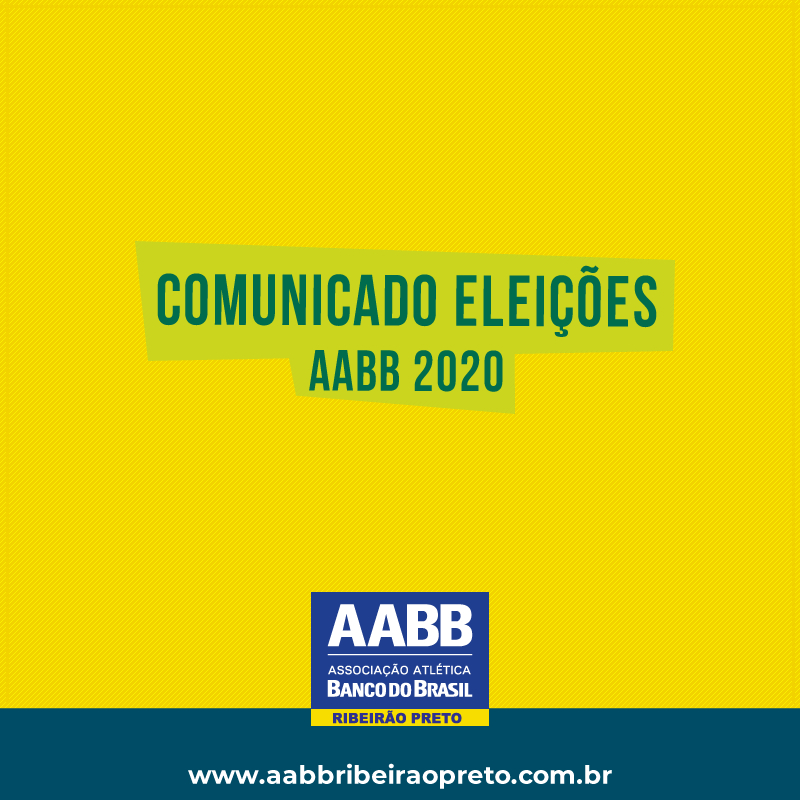 comunicado eleições AABB Ribeirão Preto 2020
